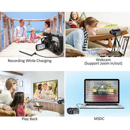 Video Camera 4K Digital Camcorder Professional, Ordro AC3 YouTube Blogger Vlog Cameras Filmadora With Microphone 64GB SD Card