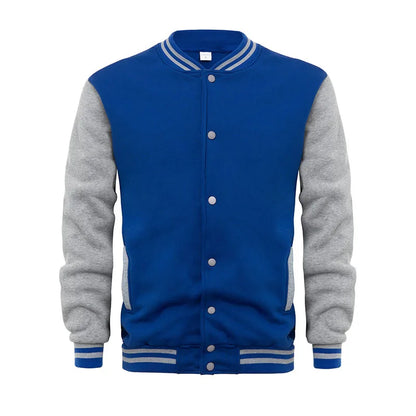 RNSHANGER New Black White Solid Color Jacket Loose Oversized Clothes Casual Men Baseball Clothes Personality Street Warm Coat
