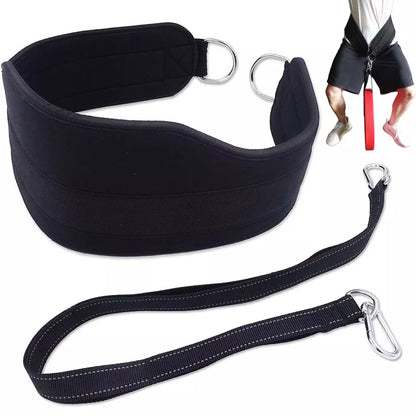 Fitness Weight Lifting Belt With Heavy Duty Strap Thick Neoprene Dip Belt Home Gym Pull Up Squat Crossfit Bodybuilding Training