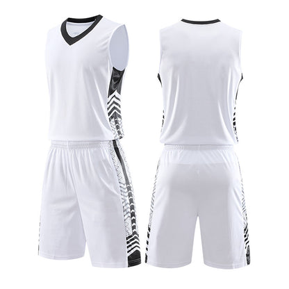 In Stock QUICK DRY 100% Polyester Basketball Wear Wholesale  T-Shirt and Pants