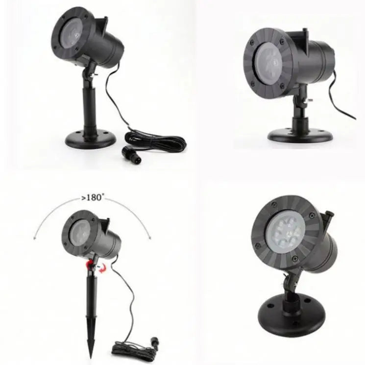 Outdoor Waterproof LED Snowflake Laser Projector with Remote Control