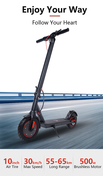 US Warehouse  Long Range Electric Scooters Off Road Escooter Big Wheel Fast Speed Electro E Scooter Electrico 500W