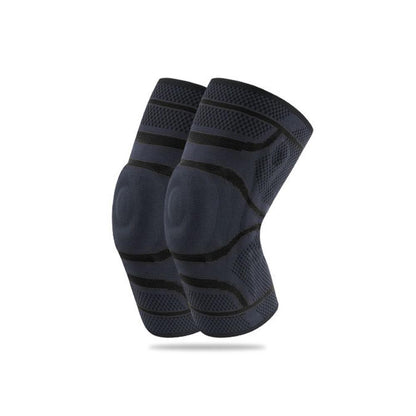 Custom Logo Breathable Basketball Athletic Sports Running Jogging Climbing Compression Silicone Knee Pad