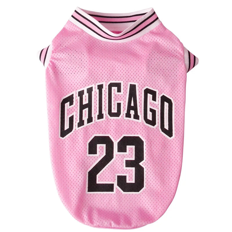 Pet Apparel Designer Dog Clothes Wholesale Tshirt Sports Suit Dog Basketball Jersey Dog Summer Clothes