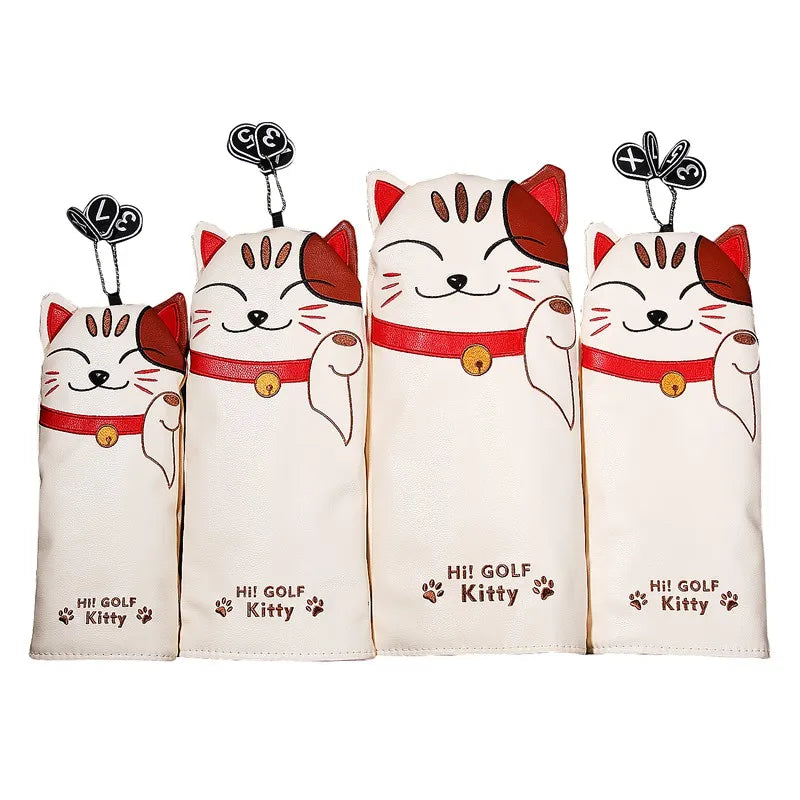 Money Cat PU Leather Golf Headcovers