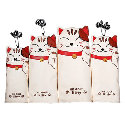 Money Cat PU Leather Golf Headcovers