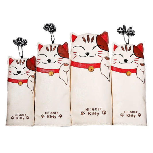Money Cat PU Leather Golf Headcovers