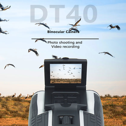 DT40 New 2.5K Resolution Digital Binoculars Camera 12X Optical Zoom 8X Digital Zoom Scope Camera Gadget Digital Telescope Camera