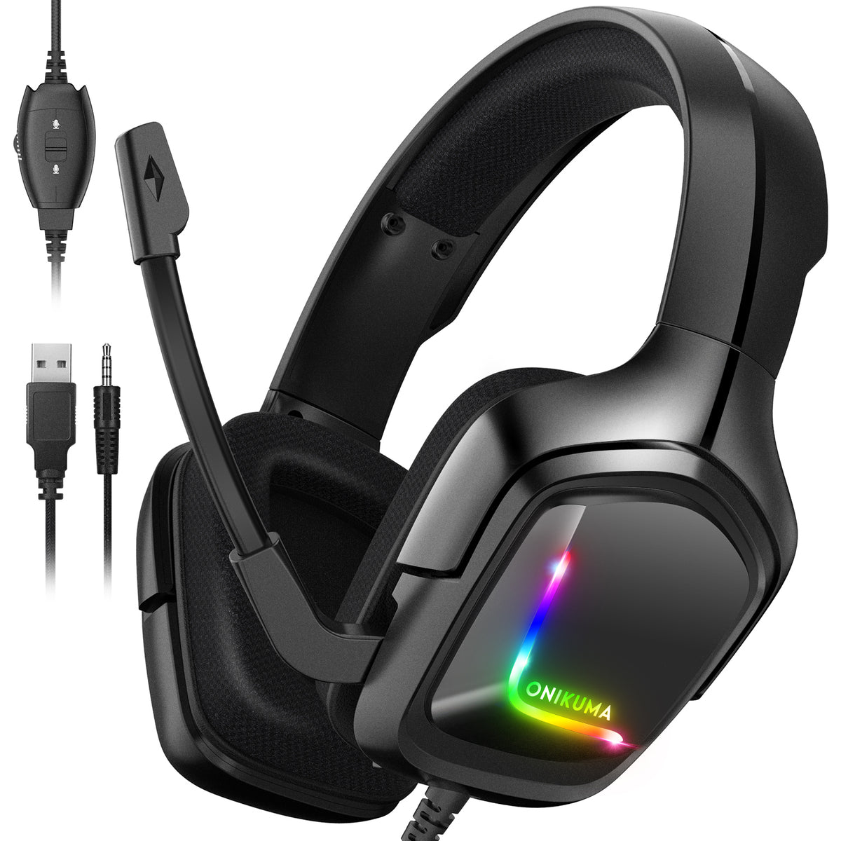 2021 Hot Selling Onikuma K20 Gaming Headset Noise Cancelling Headphones for Xbox PS4 PS5