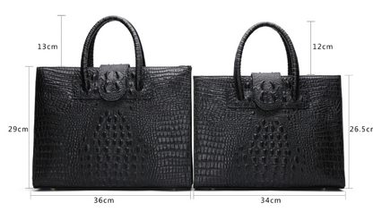 Two Sizes Scale Embossed Pattern Handbags Ladies New Trend Elegant Bags Shoulder Real Leather Handbag Fashion Womens Handbag