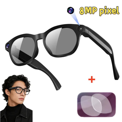 AI Smart Glasses with 8MP Camera and Real-Time Translation