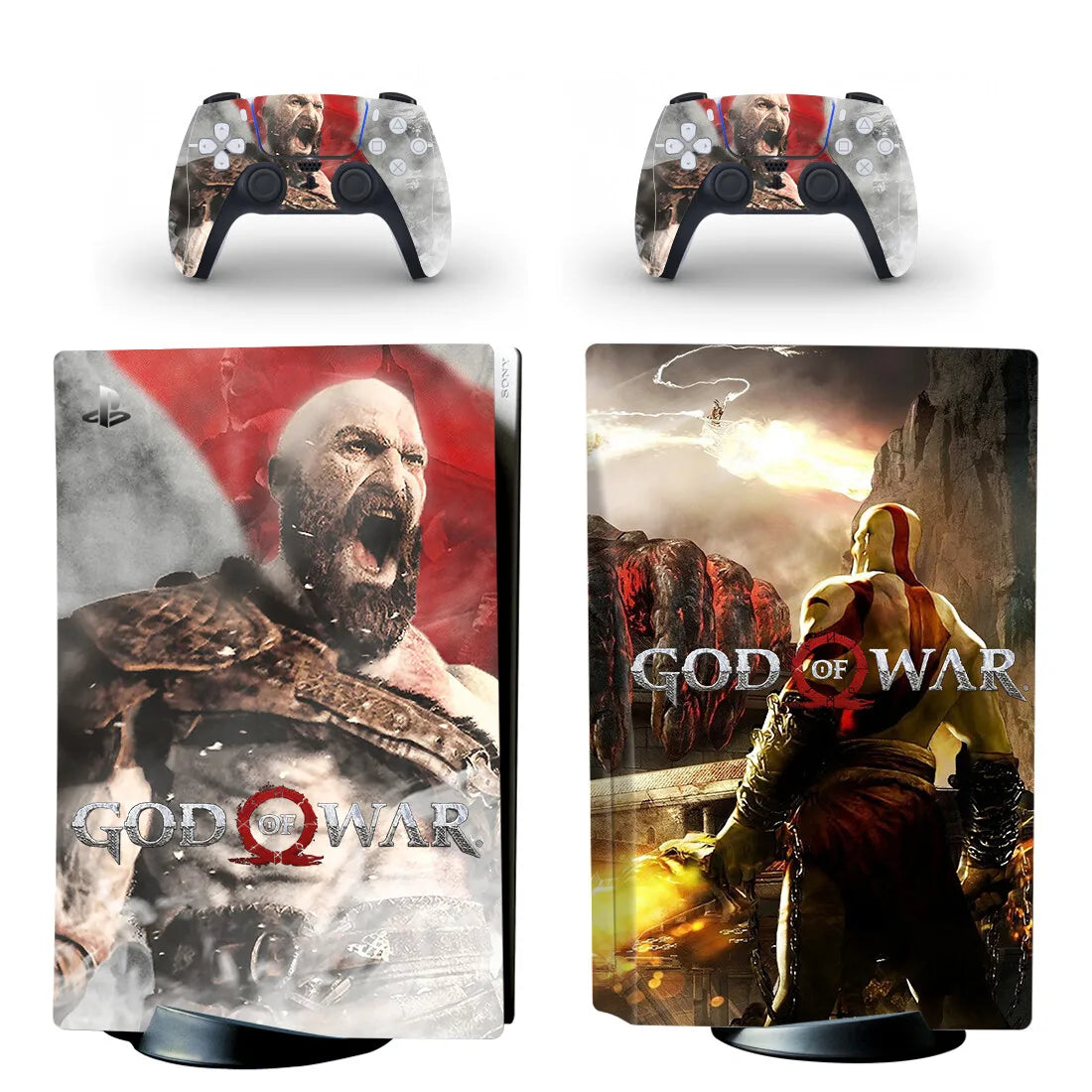 God of War PS5 Disc Edition Skin Sticker Decal Cover for Console & Controller PS5 Disk Skin Sticker Vinyl