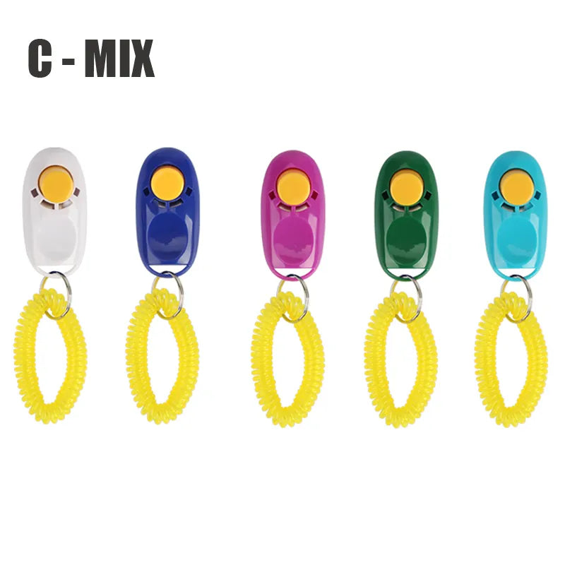5pcs Dog Clicker Toys Pet Tranining Clicker Obedience Dog Cat Training Trainer