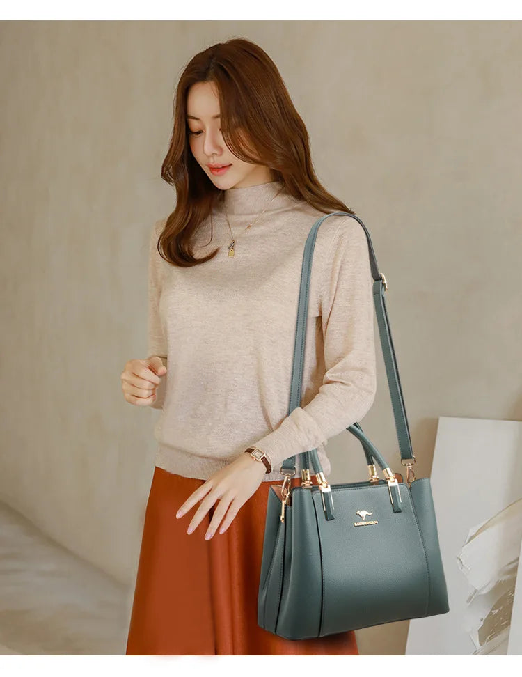 New Fashion Large Capacity Leather Bags Women Handbags Shoulder Bag Leather Handbag for Women