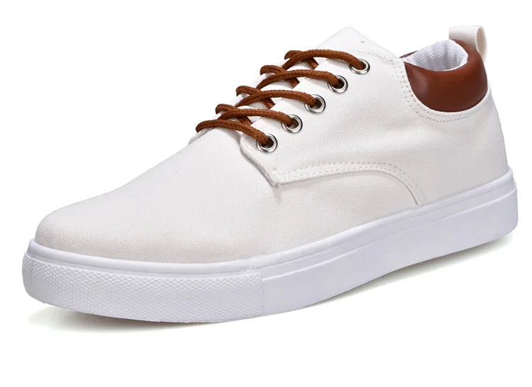 Fashion Canvas Men's Sneakers Black Lace Up Sping Shoes 2024 Classic Casual Vulcanized Shoes Size 46 47 Mens Spring Sport Shoes