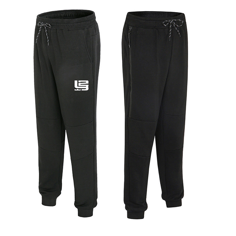 Wholesale Customized Basketball Training Pants Men'S Spring and Autumn Thin Zipper Cotton Casual Pants