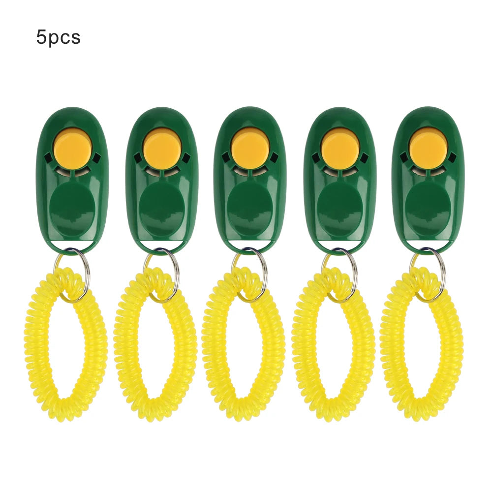 5pcs Dog Clicker Toys Pet Tranining Clicker Obedience Dog Cat Training Trainer