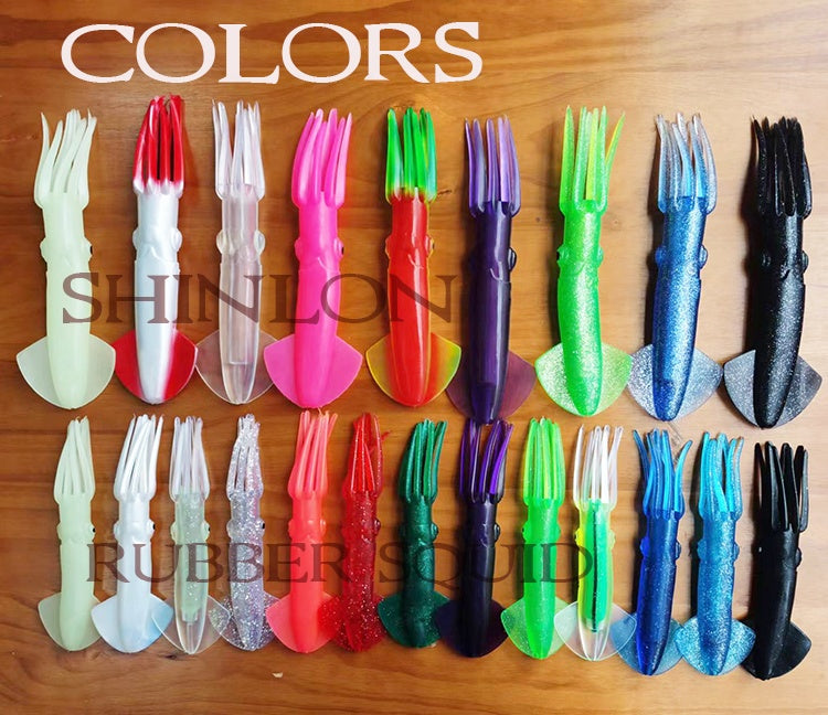 9 Inch Fishing Squid Lure Bait 23 Cm 66g Trolling Rubber Squid Soft Lure  Bait Offshore Big Game Tuna Marlin Fishing Lure Squid