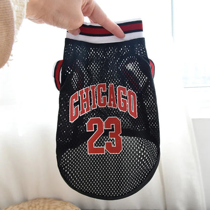 Pet Apparel Designer Dog Clothes Wholesale Tshirt Sports Suit Dog Basketball Jersey Dog Summer Clothes