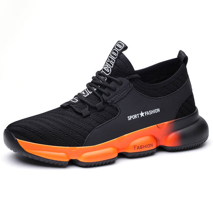 Ceatsafetv Security Puncture-Proof Anti-Slip Fashion Lightweight Work Shoe  Safety Boots Men's Casual Steel Toe Safety Shoes