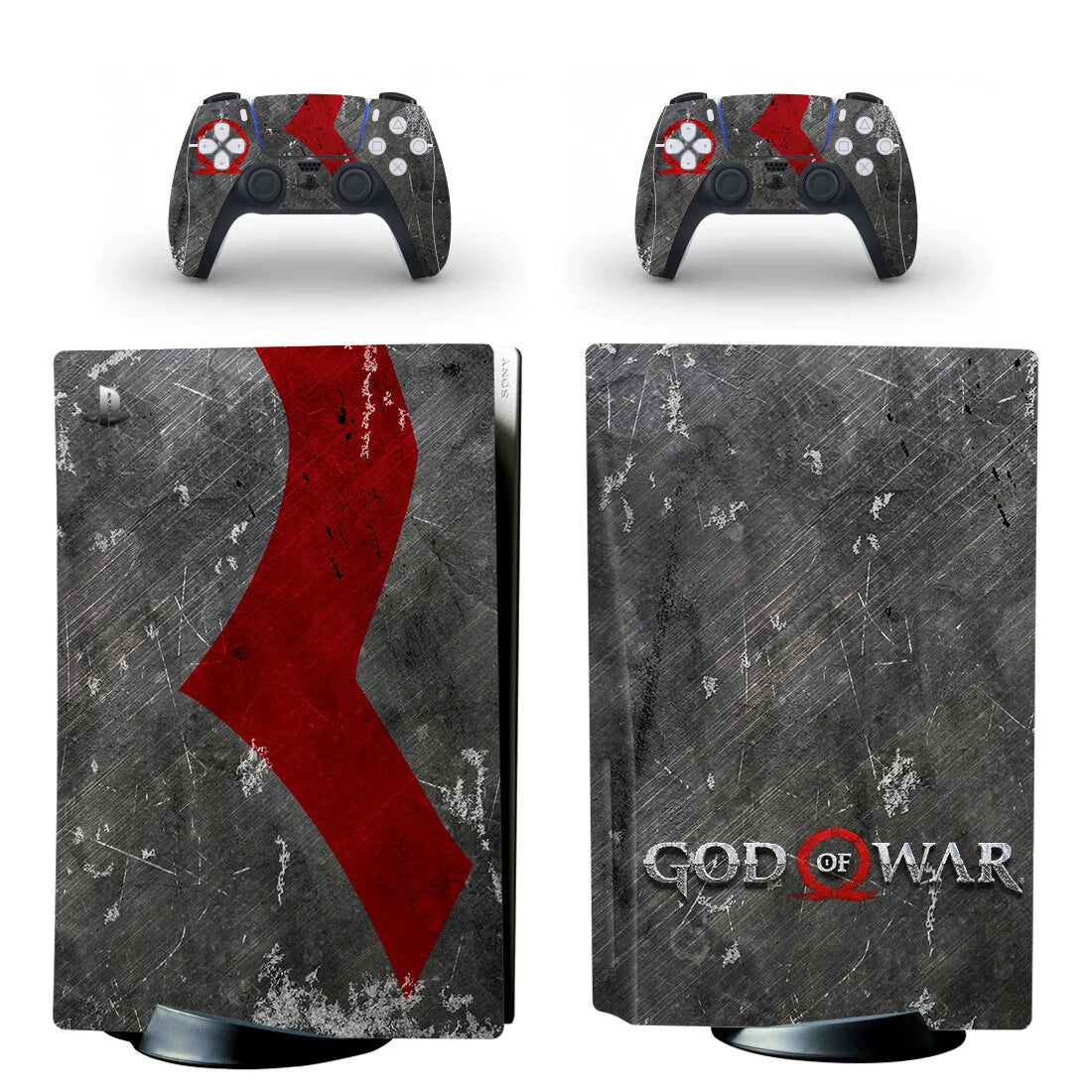 God of War PS5 Disc Edition Skin Sticker Decal Cover for Console & Controller PS5 Disk Skin Sticker Vinyl