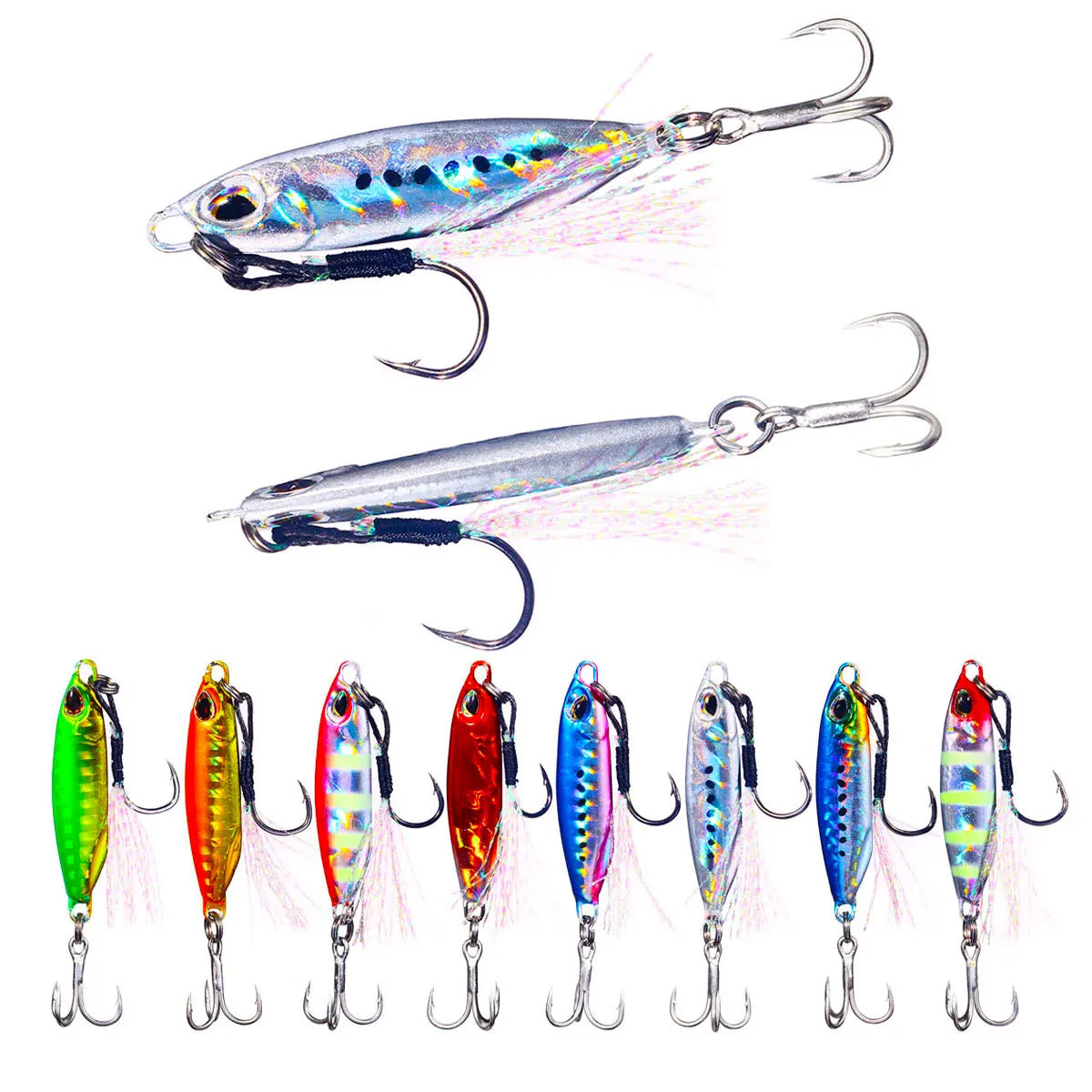 16G 32G Sinking Lead Jigging Fishing Lure Deep Sea Trolling Boat Fishing Saltwater Metal Jig Lure