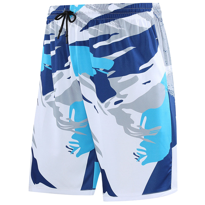 Factory Wholesale Men Loose Fit Sport Shorts OEM Camouflage Basketball Shorts