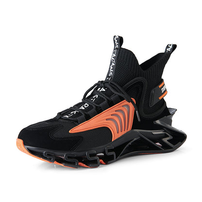 Men's Summer Ventilation Big Size High Help Basketball Shoes