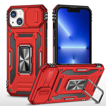 LeYi New Design Armor Shockproof Accessories With Ring Holder Slider Camera Protector Cell Phone Case for Iphone 14 Pro Max