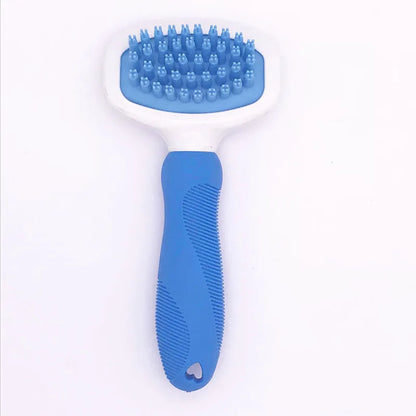 High Quality Silicone Pet Dog Cat Grooming Comb Brush for Bathing Cleaning Massage Plastic Brush Comb for Dogs Cats
