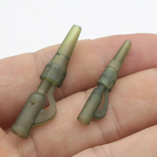 40PCS Mini Lead Clips & Tail Rubbers Cone Carp Fishing Tackle Kit Accessories for Carp Fishing Rig Equipment Tackle