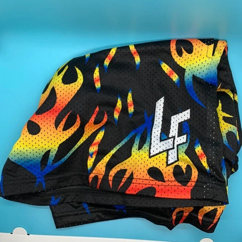 New Arrivals Mesh Basketball Shorts All Over Print Sport Mens Basketball Shorts