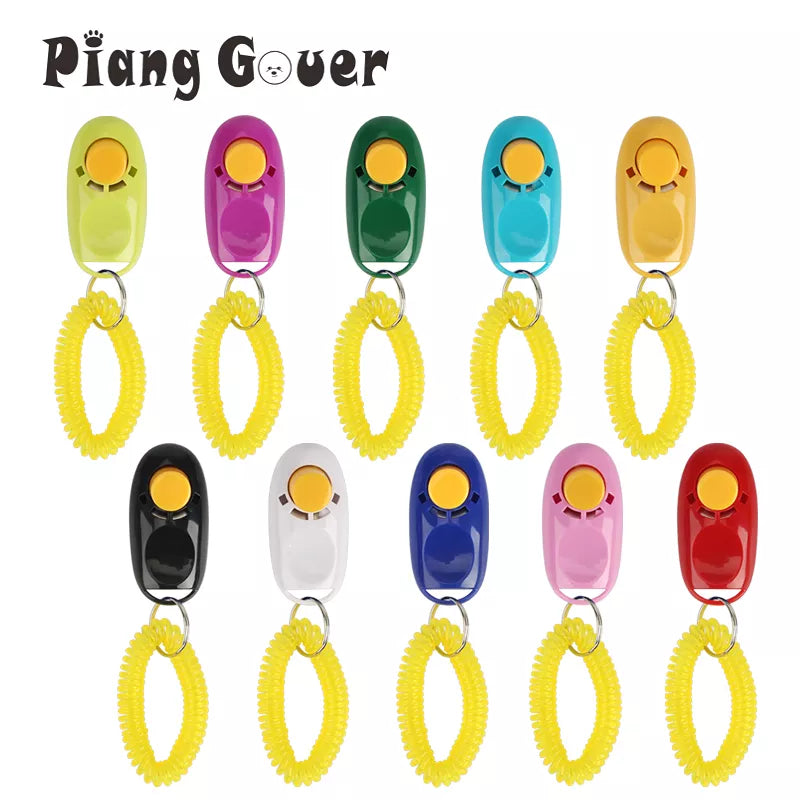 5pcs Dog Clicker Toys Pet Tranining Clicker Obedience Dog Cat Training Trainer