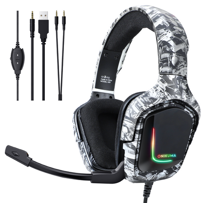 2021 Hot Selling Onikuma K20 Gaming Headset Noise Cancelling Headphones for Xbox PS4 PS5