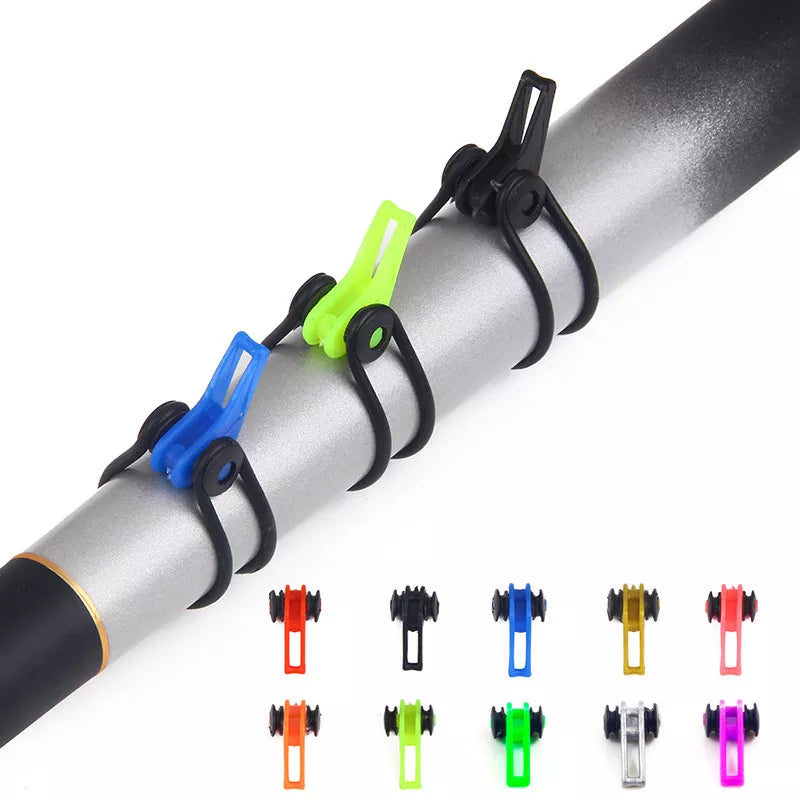10 Set Plastic Fishing Hook Keeper Holder Hooks Keeper for Fishing Rod Pole Fishing Lures Bait Safety Holder Fishing Accessories