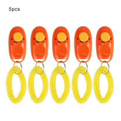 5pcs Dog Clicker Toys Pet Tranining Clicker Obedience Dog Cat Training Trainer