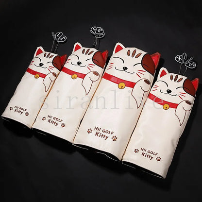 Money Cat PU Leather Golf Headcovers