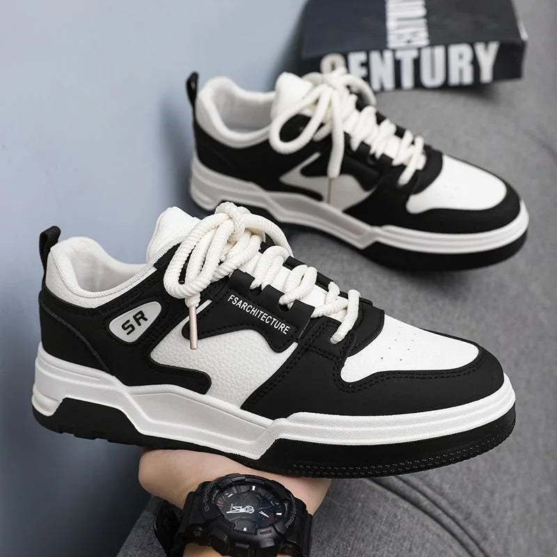 Low Top Men's Skate Shoes Anti-Slip Men's Skateboard Shoes Durable Athletic Casual Walking Shoes