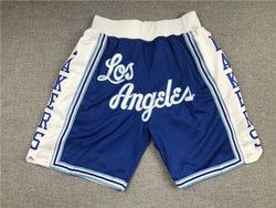 Embroidery Basketball Shorts Retro Sweat Vintage Bulls Magic Heat All Star Basketball Wear Shorts Zipper Pockets Just Men Don