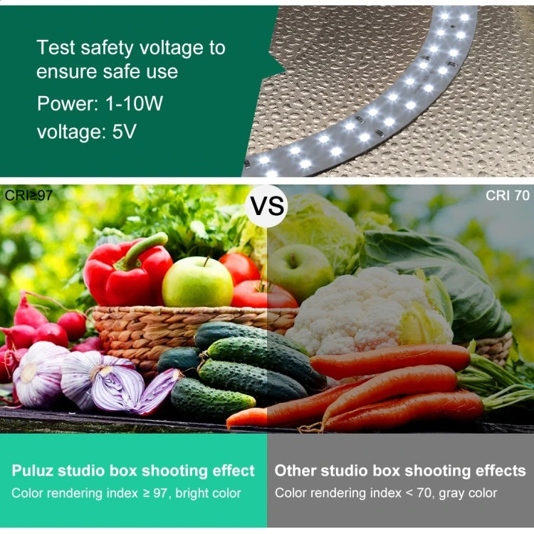 Original PULUZ Photo Studio Light Box 30cm Shooting Light Tent Photo Studio Box With Adjustable Brightness Photo Studio