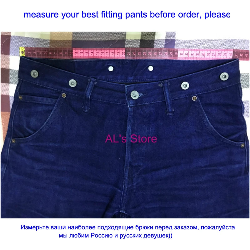 SD107-0001   Heavy Weight Indigo Selvage Unwashed Pants Unsanforised Thick Raw Denim Jean 17oz