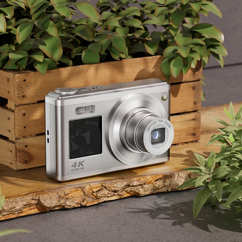 Winait 60MP Digital Camera 10x Optical Zoom With Dual Display Home Use Digital Still Compact Camera