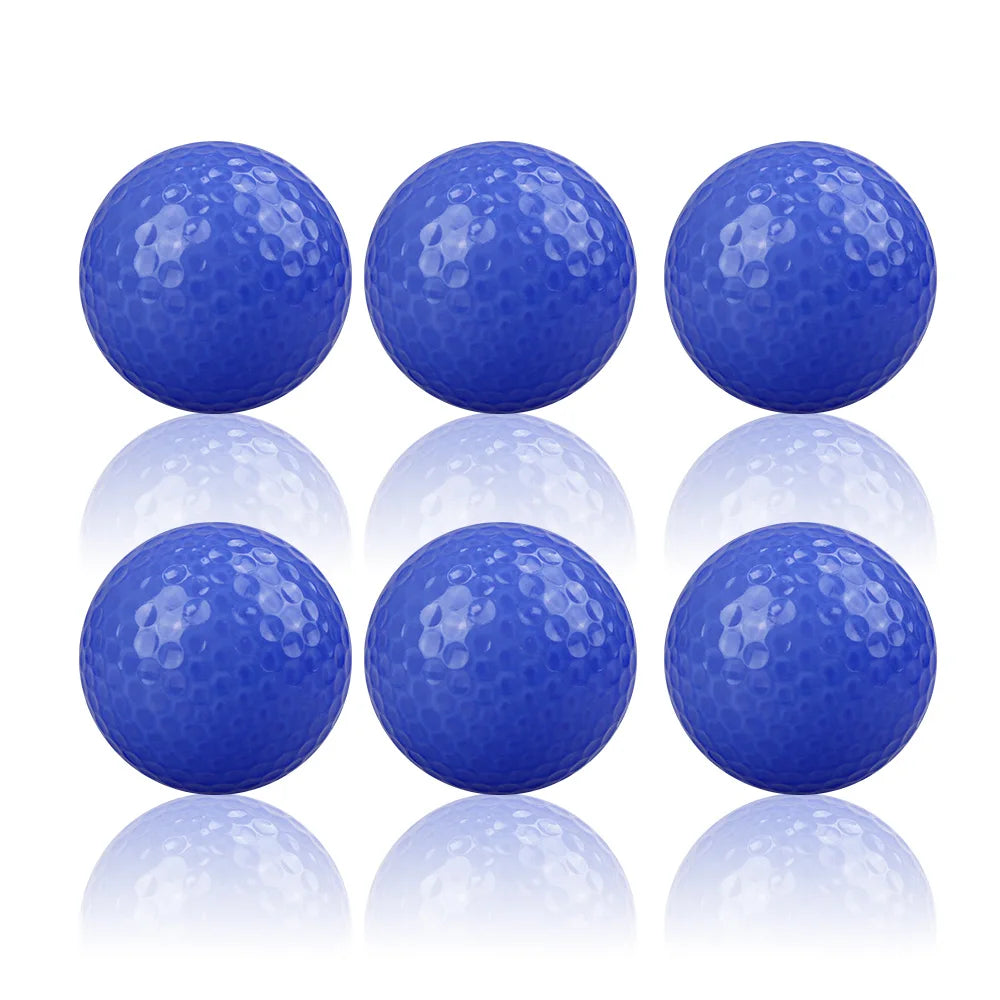 CRESTGOLF 6pcs/Pack Colorful Mini Golf Balls Two Piece Golf Practice Balls Training Golf Pelotas