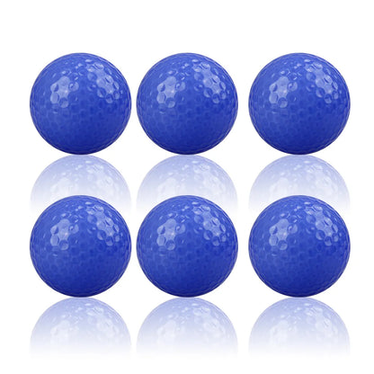 CRESTGOLF 6pcs/Pack Colorful Mini Golf Balls Two Piece Golf Practice Balls Training Golf Pelotas