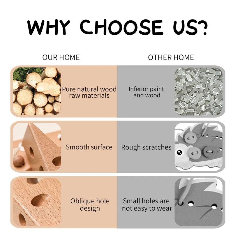 Baby Montessori Toys Activity Wooden Cheese Toys Travel Lacing Game  Early Learning Education Toys Montessori Teaching Aids Toy