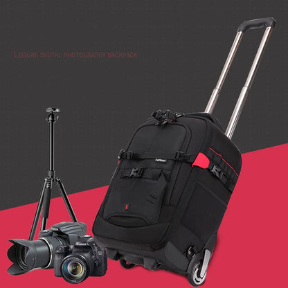 Vnelstyle Professional DSLR Camera Trolley Suitcase Bag Video Photo Digital Camera Luggage Travel Trolley Backpack on Wheels
