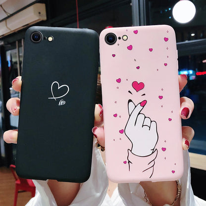 For Apple Iphone SE 2020 Case Silicone Cute TPU Soft Phone Case for iPhone SE 2 4.7'' 2020 SE2 Back Protector Bumper Cover Cases