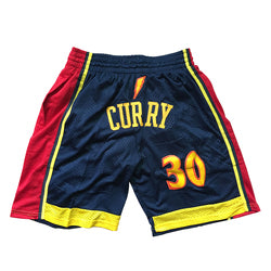 Embroidery Basketball Shorts Retro Sweat Vintage Bulls Magic Heat All Star Basketball Wear Shorts Zipper Pockets Just Men Don