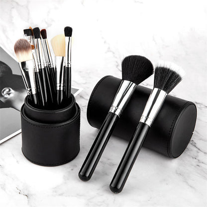 HZM Box Packaging High End Private Logo Unique Smudge Beauty Black Diamonds Make Up Brushes for Make-Up
