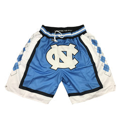 Embroidery Basketball Shorts Retro Sweat Vintage Bulls Magic Heat All Star Basketball Wear Shorts Zipper Pockets Just Men Don